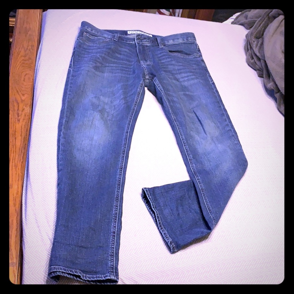 Mens Express Blue Slim Fit Straight Leg jeans